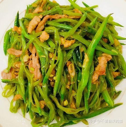 扁豆炒肉丝