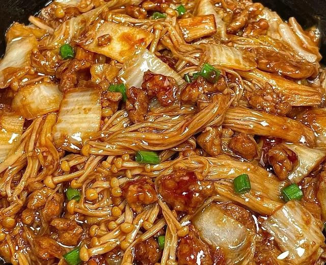 金针菇肉沫娃娃菜