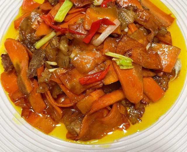 胡萝卜炒肉