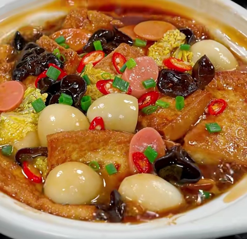 白菜豆腐煲